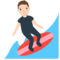Person Surfing emoji on Mozilla